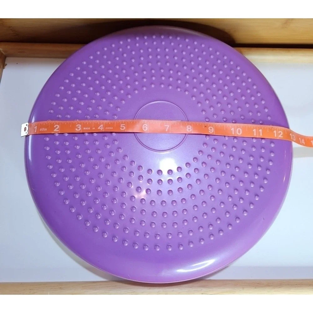 YOGU Pilates Yoga Inflated Purple‎ Air Stability Wobble Cushion 13 inches *EUC*